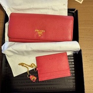 Prada 銀包 長銀包 wallet