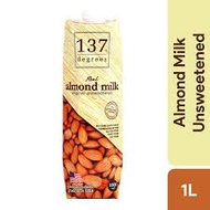 137 Degrees Almond Milk Unsweetened  1 liter