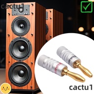 DIEMON Musical Sound Banana Plug,  Gold Plated Nakamichi Banana Plug, 4MM Speakers Amplifier with Screw Lock for Speaker Wire Banana Connectors Plugs Jack