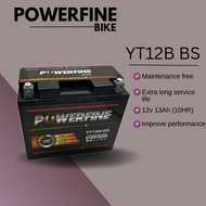 YT12B-BS BT12B POWERFINE BATTERY YAMAHA FZ6 XJ6 VMAX / KAWASAKI ZX1000 ZX10R / DUCATI MONSTER 696 RC