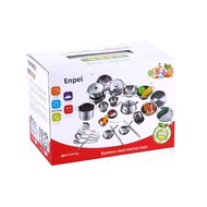 Bộ Đồ Chơi Nhà Bếp Inox Cho Bé Gái Vai Trò Chơi Nấu Ăn Nhà Búp Bê Thiết Bị Trẻ Em Chơi Bộ Chuẩn Bị T