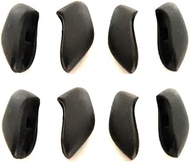 Nose Pads &amp; Earsocks Rubber Kits For Oakley Flak Jacket XLJ Flak 2.0 Flak Beta Half Jacket Fast Jacket Black (Black Nose Pad 4 Sets 8 Pcs), Black Nose Pad 2 Sets, regular