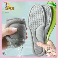 DIACHASG 4PCS Sport Insole, Odorproof AbsorbSweat Feet Orthopedic Shoe Sole, Soft Breathable Memory 