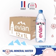 evian Natural Mineral Water (12 x 1L Case)