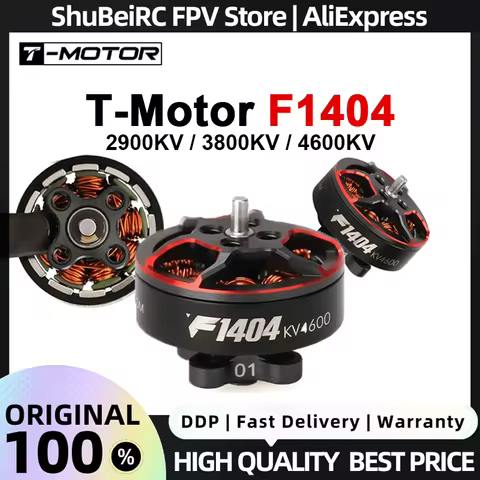 T-Motor F1404 Brushless Motor 2900/3800/4600kv 2mmShaft Diameter for RC FPV Freestyle Toothpick Dron