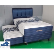 Set springbed 2in1 central gold sorong spring bed uk 120 sandaran x1