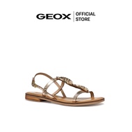 GEOX รองเท้าแตะผู้หญิง รุ่น D MADDALUSIAC - LT GOLD SS25 (D55YMFC2012F_S5GDXX)