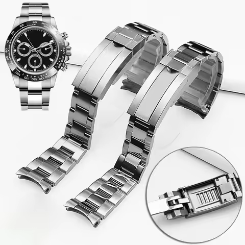 Watchbands For Rolex SUBMARINER DAYTONA Yacht-Master GMT Watch Band Strap glidelock Clasp Stainless