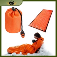 Portable Bivvy Thermal Emergency Equipped with Emergency Whistle Maintains Temperature, Storing Heat