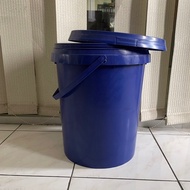 20 liter Plastic Bucket 20 liter Pail (25KG) For Paint/Food/PACKAGING (Blue)