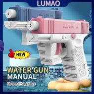 LUMAO Water Toys Pool Games Shooting Gun Toy for Kids Water Gun Fully Automatic High-Pressure Water 