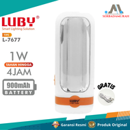 Lampu Emergency LUBY L7677 - Senter Darurat - Lampu Emergency LED - Senter LED - LUBY L-7677 - Emerg