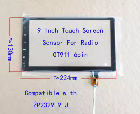 9 inch Touch Screen Sensor Digitizer For Radio Carplay Hand Writer Panel ZP2329-9-J For BMW E39 E53 