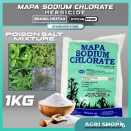 Agrishop 1KG MAPA Sodium Chlorate 99.0% Garam Racun Rumput Buluh Rumpai Hextar