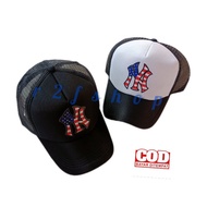 R2fshop - Men's Adult Mesh Baseball Cap with N3w York Pattern / Trucker Hat