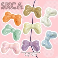 CZY Beads Mote Ribbon Bowtie Pastel Hole AB Shimmer