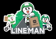 สติ๊กเกอร์ ปริ้น line man ติดกระเป๋า