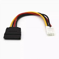ITX Fdd Floppy 4pin Female 2.54mmto 15pin Sata Converter Adapter Motherboard Power Supply Lead Wire 