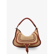 [pre-order] Chloe' Marcie raffia shoulder bag - Claybrown