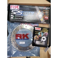 Sprocket Set RK Z800/ER6/XJ6/VERSYS/R25/MT07/MT09/CBR500/CB500X/F800-GS