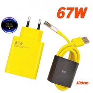 67W USB Charger Fast Turbo Charger Adapter 6A Type-C Cable For Xiaomi 13 12 11 Ultra Mi 11 Pro Mix F