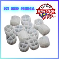 K1 Micro Filter Media Biofilm Reactor Moving Bed Filtration Media MBBR 10mm 15mm for Aquarium Sump F