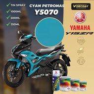 [Yamaha Y15ZR] VIRCOAT Aerosol Spray 2K Paint/ Motor Body Touch Up Paint| Cat Motor| Y5070 CYAN PETR