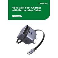 UGREEN NEXODE PRO 45W 1C1A GAN FAST CHARGER WITH RETRACTABLE CABLE