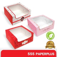 555paperplus Cake Box 1 Pound 20x20x9.5 Cm.(10 Pieces) BK19W Orange