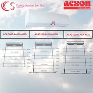 Acson Air Curtain Standard Series ACA308D / ACA310D / ACA312D &amp; ACA408D / ACA410D / ACA412D