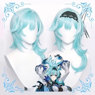 Genshin Tác động eula Trò Chơi Phù Hợp Với Đồng Phục Cosplay Trang Phục Giày Anime Tóc Giả Halloween