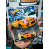 Hotwheels premium R34 Orange