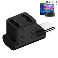 RALPH 2 In 1 USB C Adapter PD 100W Fast Charging 10Gbps Mobile Connector Female Head To Male Male Female Converter Charger Connector For Laptop Tablet Fast Charging Adapter