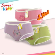 J618 (3, 6, 12) Sorex Girls' Underwear, Girls' Cd Size ML Xl Ages 2-9 Years