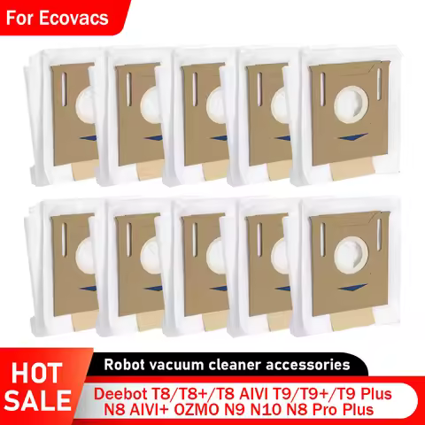 Dust Bag For ECOVACS OZMO N9 N10 N8 Pro Plus T8/T8+/T8 AIVI T9/T9+/T9 Plus N8 AIVI+ Parts Robot Vacu