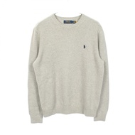 【二手】Polo Ralph Lauren 圓領針織衫，灰色，棉質，男士，二手