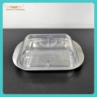 [eleanore_faraday.] Butter Container - White Butter Fridge Storage Container Butter Storage Box,Meta