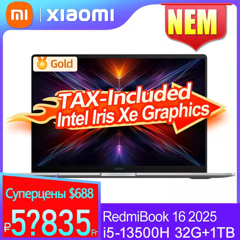 Xiaomi REDMI Book 16 2025 i5-13500H 32G 1TB 16inch 2.5K 120Hz Screen Gray
