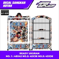 Latest Model Bird Cage Decal Box Sticker with 0Ne Piece Motif