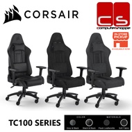 Corsair TC100 RELAXED Series Gaming Chair - Leatherette/ Fabric (Black/Grey)