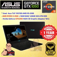 *Used / second hand/ Budget Asus TUF Gaming laptop  YX570D AMD R5 8GB 128GB 1TB HDD GTX1050 W11 1 YE