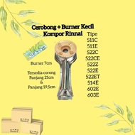 SET CEROBONG RINNAI 522E 522C 602E - KUNINGAN KOMPOR GAS RINNAI - BURNER KOMPOR RINNAI 522C 602E 522E