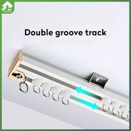 Aluminium alloy thickened curtain track mute slide single rail double rail mute rail with accessories