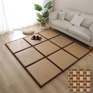 Japanese Style Split Cooling Mat Carpet Seagrass Woven Tatami Mat for Bedroom Balcony Coffee Table S