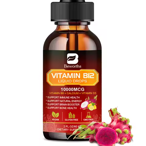 BEWORTHS Vitamin B12 and Vitamin D3 Drink Vitamin Complex Supplements Immune and Intestinal Digestiv