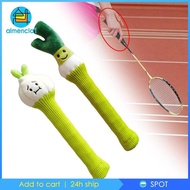 [Almencla1] Badminton Racket Plush Doll Racket Grip, Knitting Grip Protector