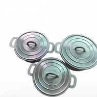 3 cast iron pots No. 3-4-5, size 23.5cm-25cm-26.5cm, hand-cast in one piece, naturally resistant to 
