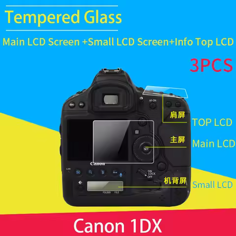 Camera Tempered Glass LCD Film For Canon 1DX Mark2 1DX2 1DXII 1DX3 SLR Camera Screen Protector Home 