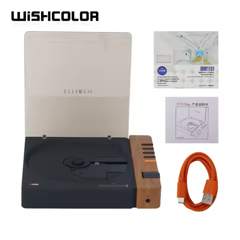Wishcolor Syitren R300 Wooden Black Version CD Player High Quality Bluetooth Audio Player Support fo