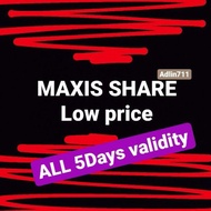 Maxis Topup Share RM10 , RM15 , RM20 , RM30 , RM50 , RM60 , RM100